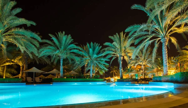 Oman Muscat basen hotelu Barr Al Jissah — Zdjęcie stockowe