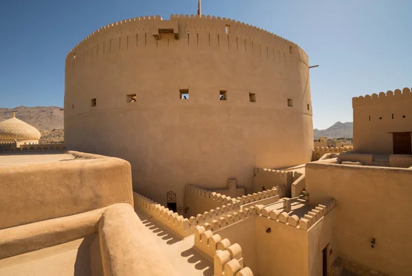 Nizwa, Oman Arabian Peninsula Panorama Fort — Stock Photo, Image