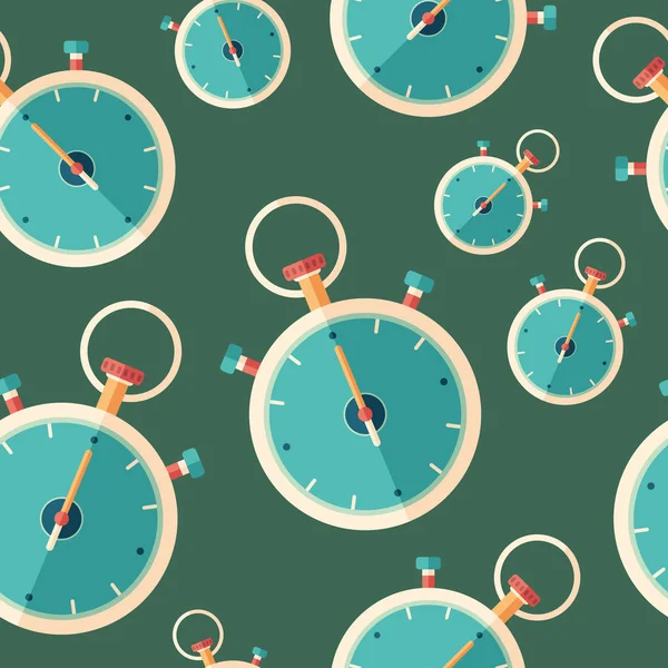 Klasik profesyonel kronometre düz simgesi seamless modeli.