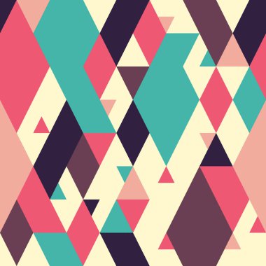 Klasik soyut geometrik seamless modeli ile üçgenler ve büyük edikula.