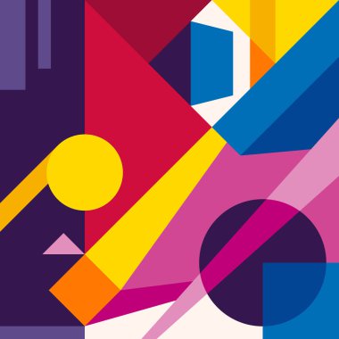 Modern geometrik arka plan. Kompozisyon 6