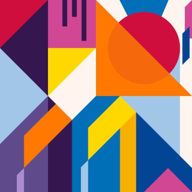 Modern geometrik arka plan. Kompozisyon 9