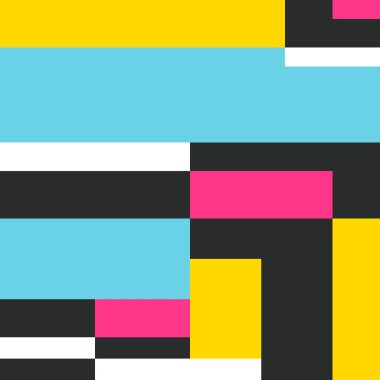 Renk bloğu soyut geometrik desen. Kompozisyon 24