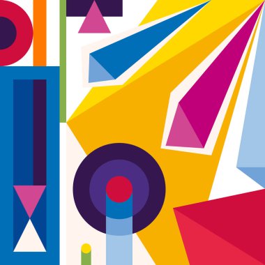 Modern soyut geometrik desen. Kompozisyon 5