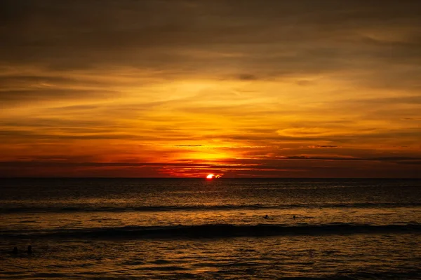 Deep and Rich Orange Sunset at Karon Beach — стоковое фото