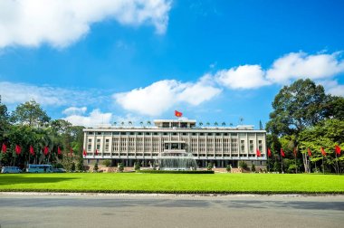 Indepedence Palace, Ho Chi Minh City, Vietnam için dönüm noktası. Şimdi yeniden birleşme Sarayı olarak adlandırılan, Ho Chi Minh City bir dönüm noktası olduğunu ve ev ve işyeri Başkan Güney Vietnam, yapıldı..
