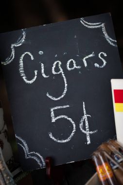 5 cent siyah puro kara tahta işaret