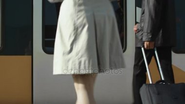 Metro treninin Getting insanlar