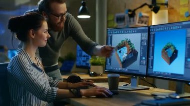 Kadın oyun geliştiricisi ile iki göstermek onun kişisel bilgisayar oyun bir düzeyde üzerinde çalışırken tartışma erkek proje yöneticisi ile vardır. Bir Modern Loft Office yaratıcı ortamda çalışırlar. 
