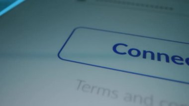 Yakın çekim Makro Görüntüsü: Açık Uygulama ile Ekran Aygıtına dokun 