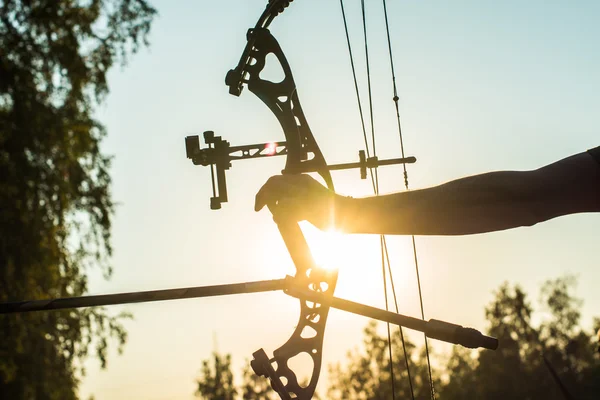 Archer on forest background — Stock Photo, Image