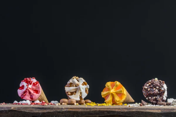 Different sorts of Ice cream — Stock Photo, Image