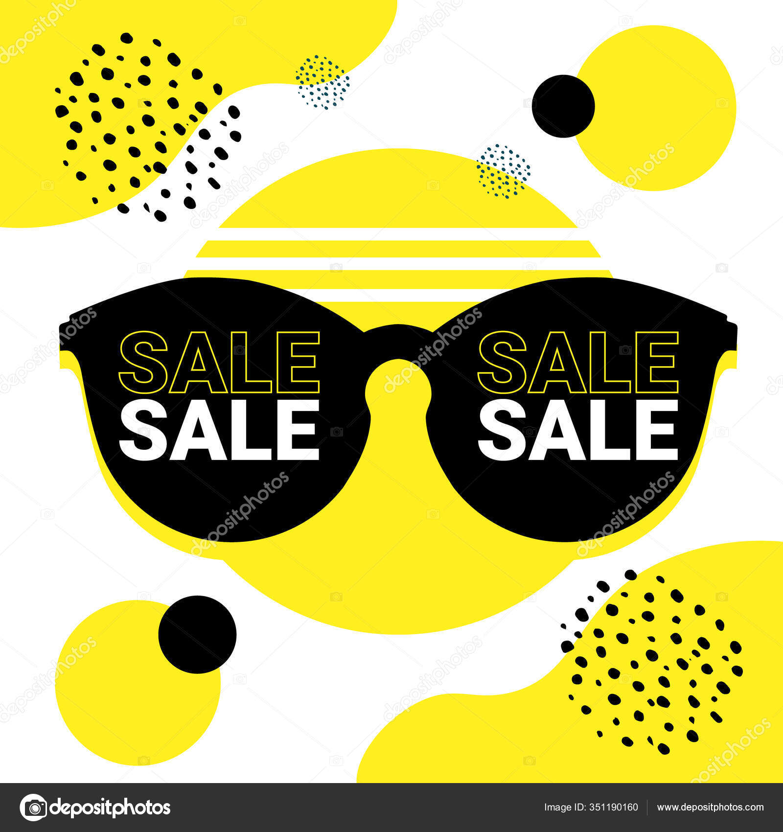 Sunglasses icon design template Royalty Free Vector Image