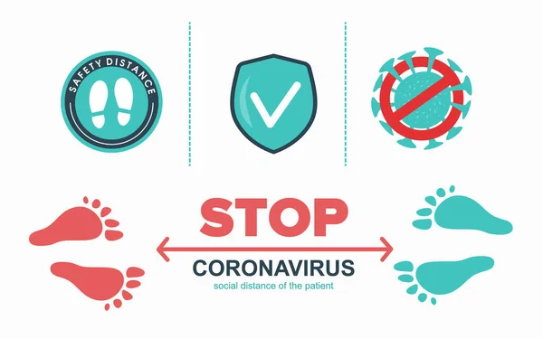 Förebyggande Tips Infographic Coronavirus 2019 Ncov Tvätta Händerna Meters Avstånd — Stock vektor