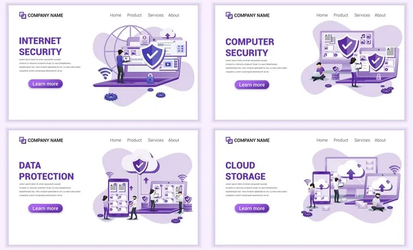 Yedek veriler için web sayfası tasarım şablonları, bulut hesaplama, siber güvenlik, bilgisayar aygıtı güvenliği, veri merkezi, veri yönetim hizmetleri. Web afişi, poster, bilgi grafikleri, iniş sayfası, web şablonu için kullanılabilir. Düz vektör illüstrasyonu