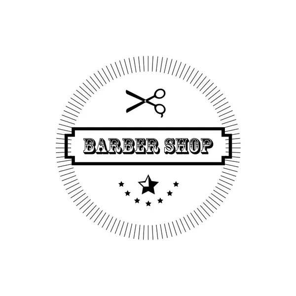 Vintage barber badge — Stock Vector