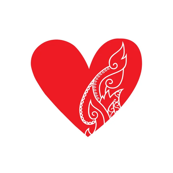 Винтажный дизайн в форме сердца — стоковый вектор