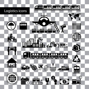 Icon set ihracat lojistik 