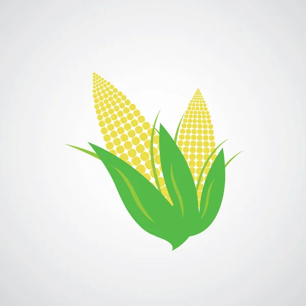 Maïs à plat — Image vectorielle