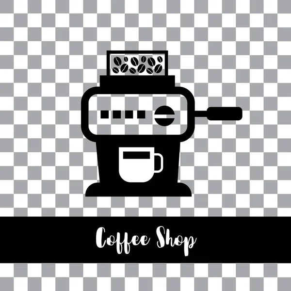 Crachá de café e rótulo —  Vetores de Stock