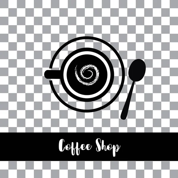 Kaffeeabzeichen und Etikett — Stockvektor