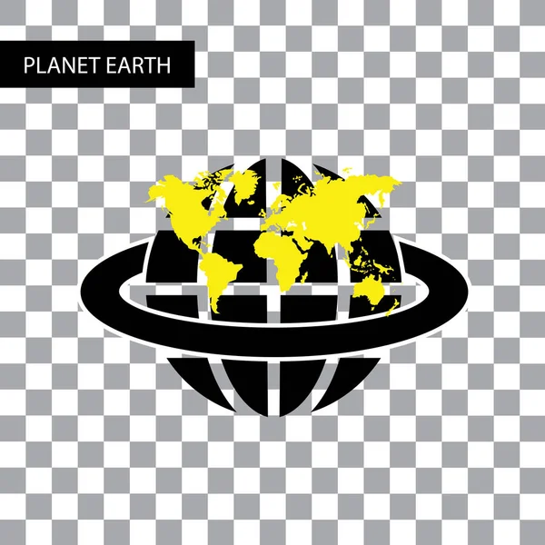 Planet earth sembolü — Stok Vektör