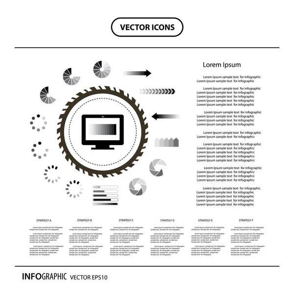 Juego de señales de carga — Vector de stock