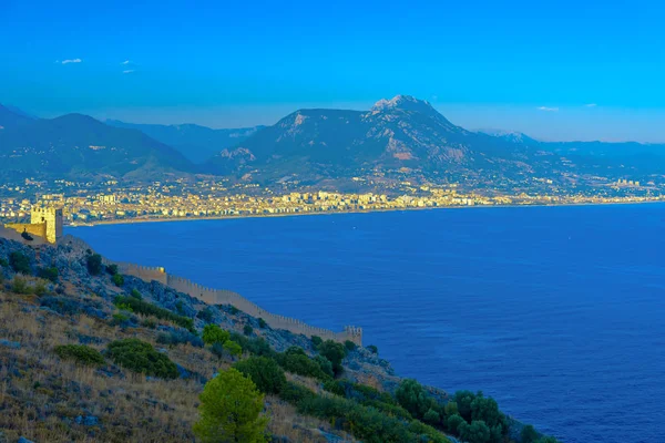 Vista de cima na cidade de Alanya — Fotografia de Stock