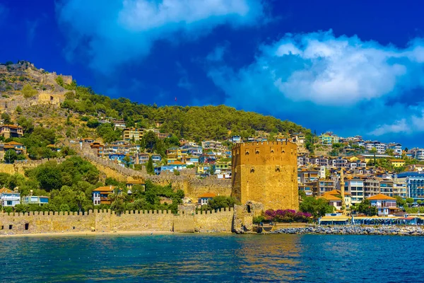 View on Old Red Tower in Alanya — Stock Photo, Image