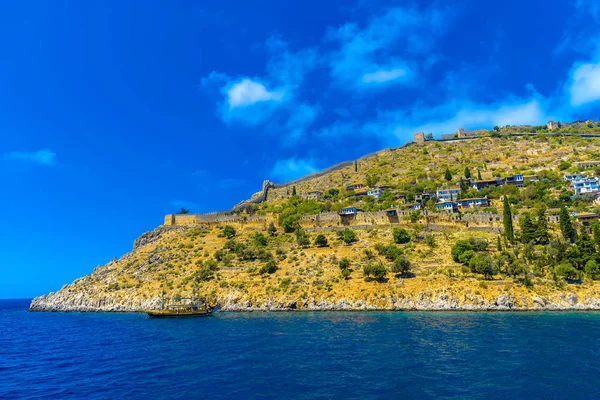 Blick vom Meer auf die alanya-Festung — Stockfoto