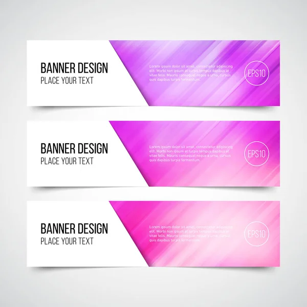 Conjunto de banners coloridos — Archivo Imágenes Vectoriales