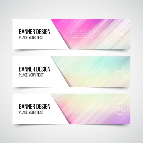 Conjunto de banners coloridos — Archivo Imágenes Vectoriales