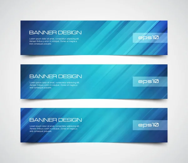 Kleurrijke banners set — Stockvector