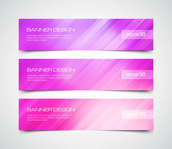 Conjunto de banners coloridos —  Vetores de Stock