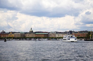 Stockholm görünümünden feribot