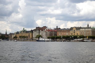 Stockholm görünümünden feribot