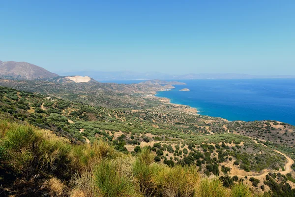 Panorama da ilha de Creta paisagem, Grécia — Fotografia de Stock