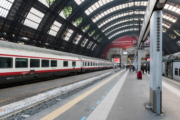 Estación Central de Milán vista interior — Foto de Stock