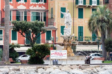 Heykel Kristof Kolomb, Santa Margherita sahil kasaba, İtalya