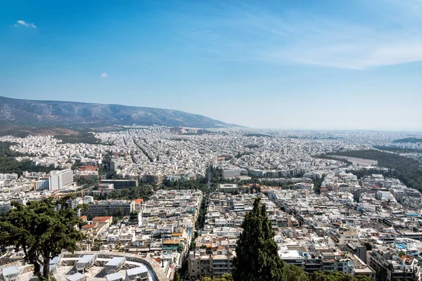 Vista de Atenas desde el Monte Lycabettus, Grecia — Foto de Stock