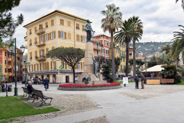 Victor Emmanuel II, insanlar ner anıt Santa Margherita Ligure