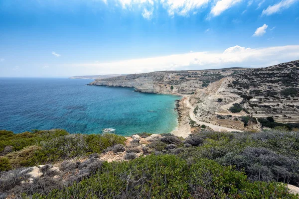 Letecký pohled na horu pobřeží ostrova Kréta, Řecko — Stock fotografie