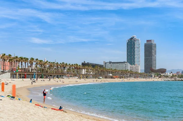 Barceloneta beach Barcelona merkezi, Catalonia, İspanya