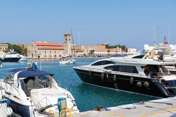 Yatlar liman, Rodos'un şehir, Rhodes idland, Yunanistan