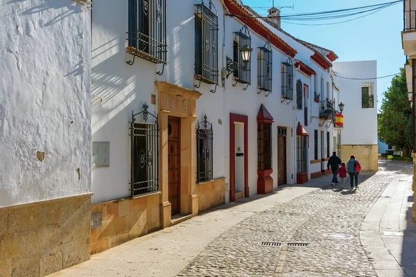 Calle Con Arquitectura Tradicional Española Ronda España — Foto de Stock