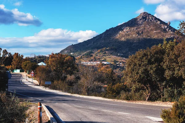 Asfaltová Silnice Města Gaucin Andalusie Španělsko — Stock fotografie