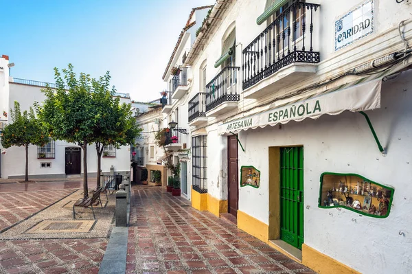 Marbella España Diciembre 2017 Patio Con Arquitectura Tradicional Andaluza Parte — Foto de Stock