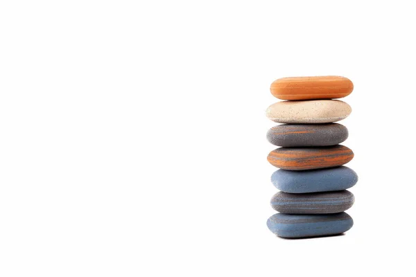 Stos Stos Wieża Kamieni Uzdrowiskowych Proste Leczenie Zen Scena Abstrakcyjny — Zdjęcie stockowe