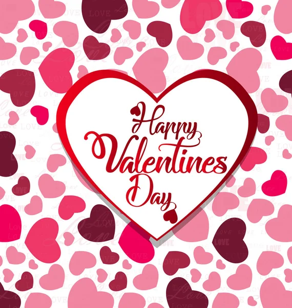 Happy Valentines Tageskarte. Liebe romantischen Hintergrund — Stockvektor