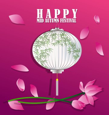 mutlu orta Sonbahar Festivali Çin arka plan